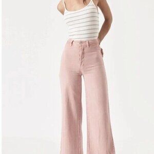 Rolla's Wide-leg High-waisted Peony Pink Sz 27